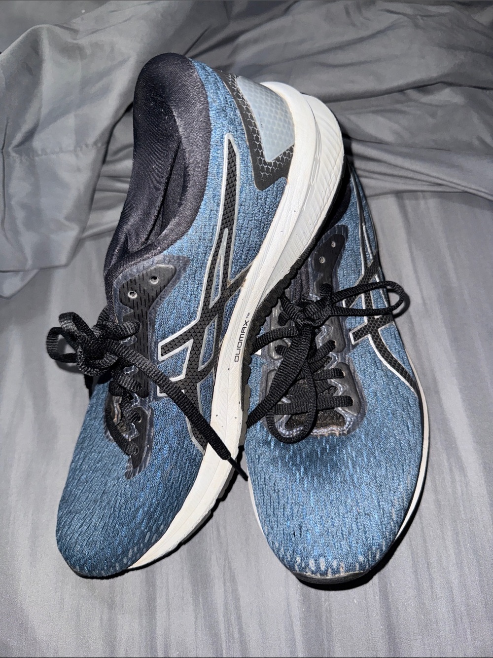 ASICS Blue and Black Men's Athletic Running Sneakers